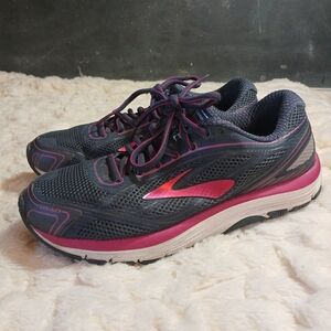 Brooks Dyad 9 Womens Size 8.5 Running Shoes Blue Gray Pink 1202231B442